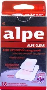 Алпе прозорий квадратний  (