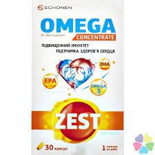 Зест омега концентрат, капсули №
