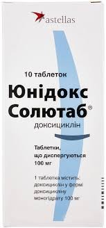 Юнідокс солютаб® таблетки, що диспергуються, по 