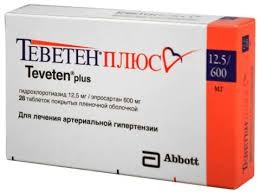 Теветен плюс (эпросартан,гидрохлоротиазид) 