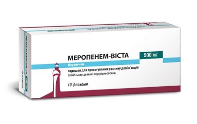 Меропенем-виста пор. д/р-ра д/ин. 
